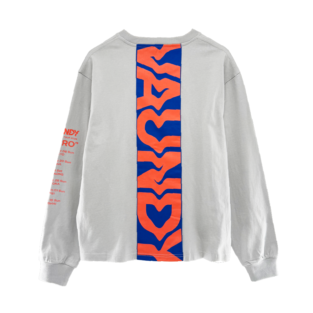 Long Sleeve Tour T-shirt "HORO" [Gray]