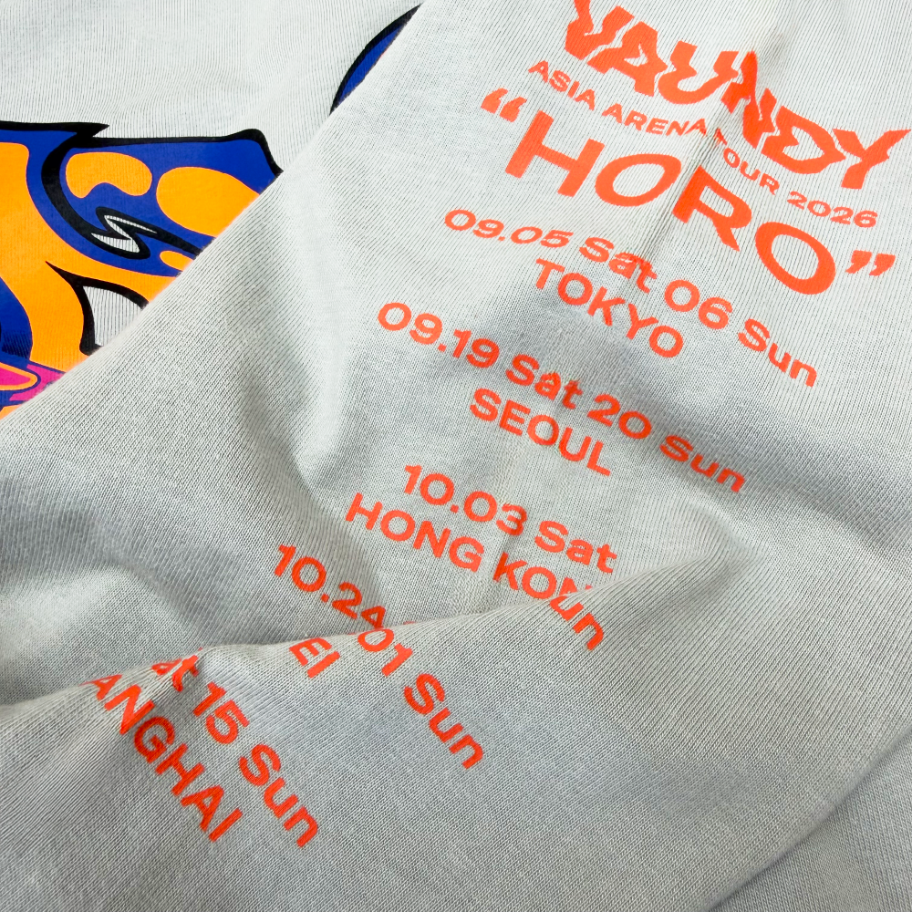 Long Sleeve Tour T-shirt "HORO" [Gray]