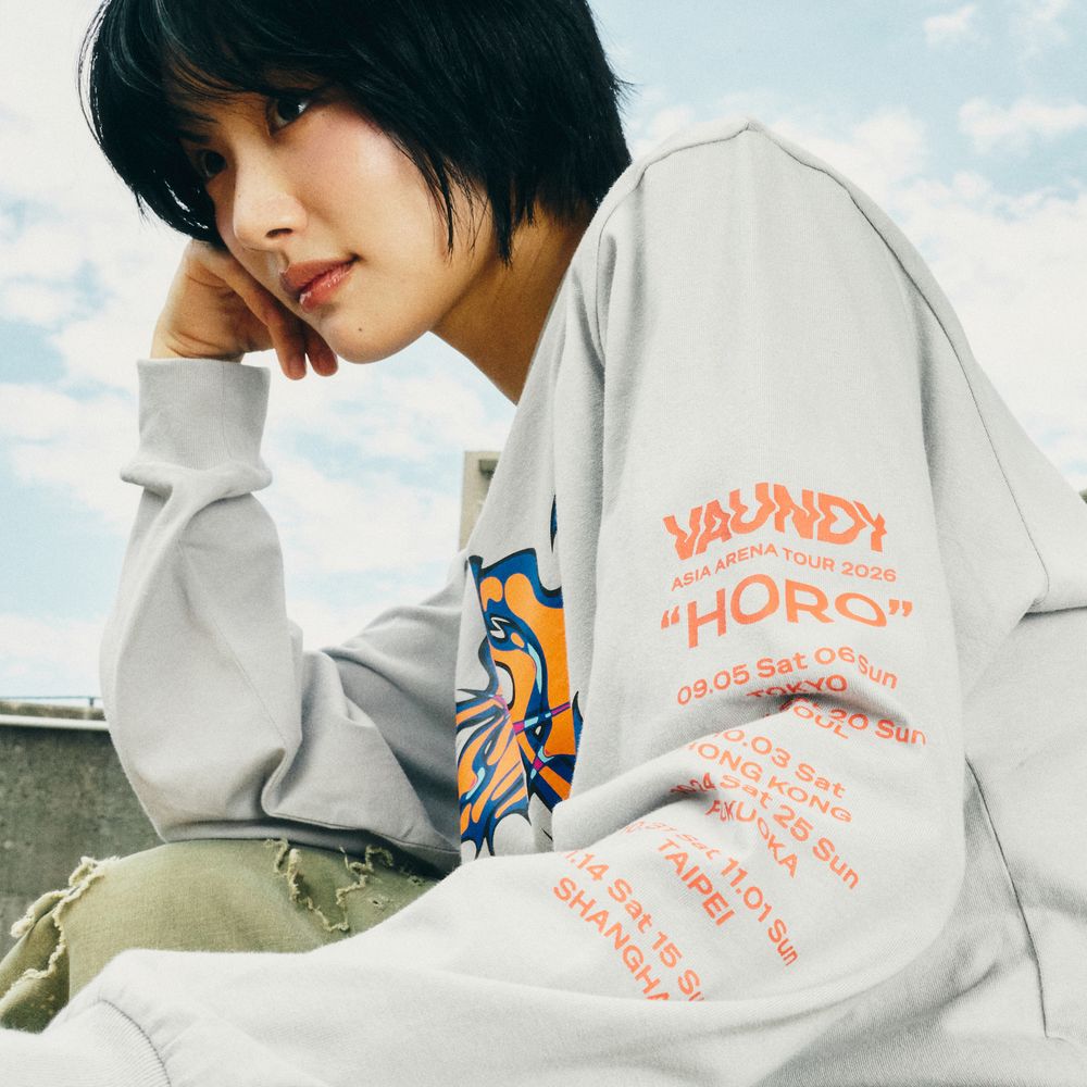 Long Sleeve Tour T-shirt "HORO" [Gray]