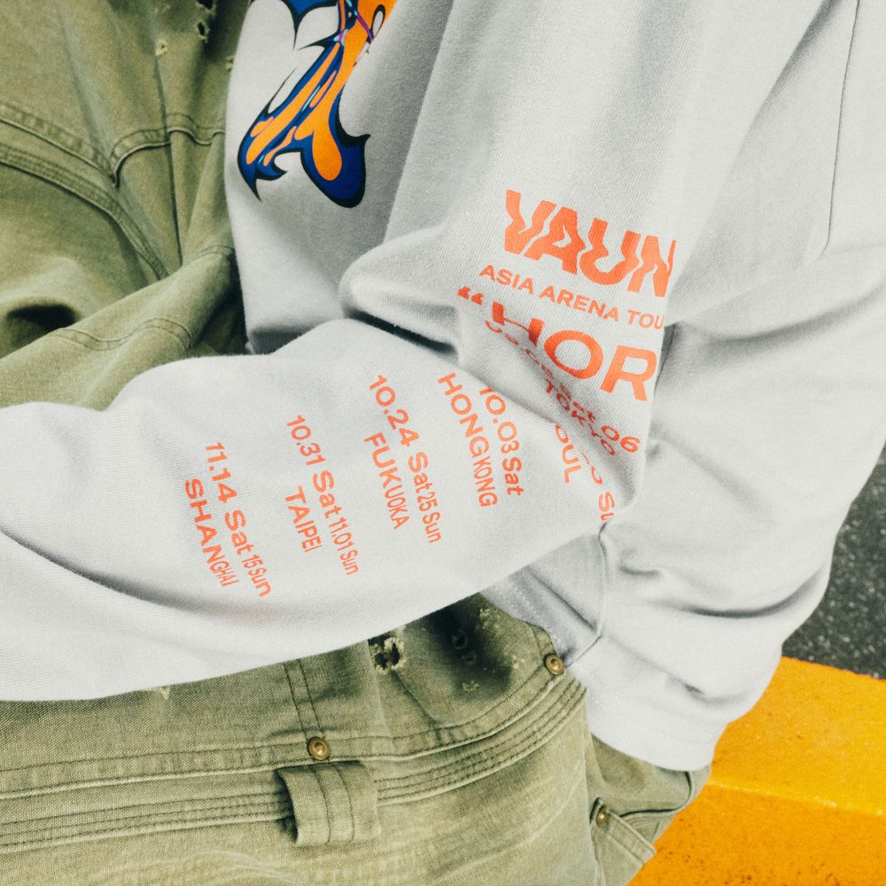 Long Sleeve Tour T-shirt "HORO" [Gray]
