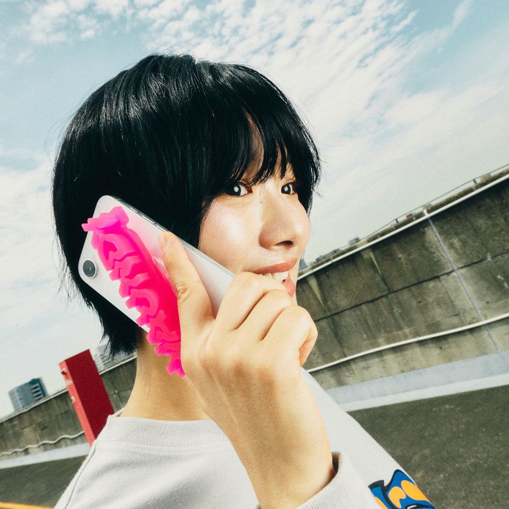 【VAWS ONLINE limited】Logo Phone Grip "HORO" [Pink]