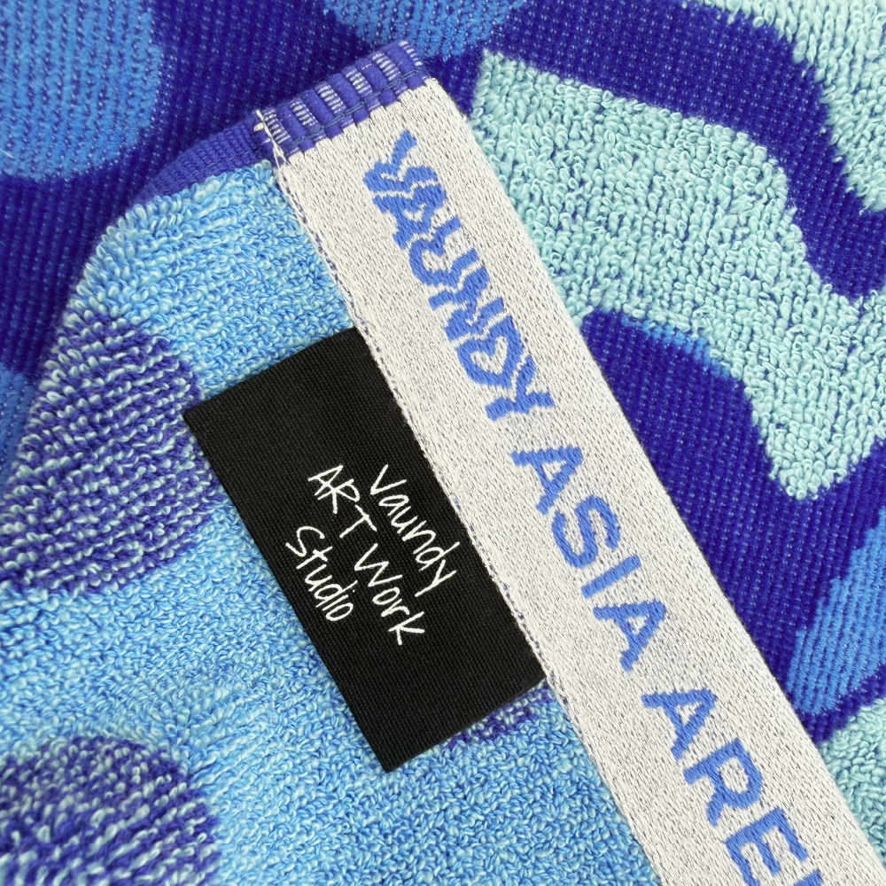 Logo Jacquard Towel "HORO" [Blue]