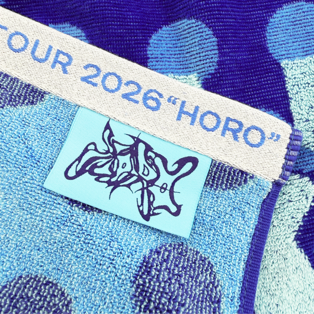 Logo Jacquard Towel "HORO" [Blue]