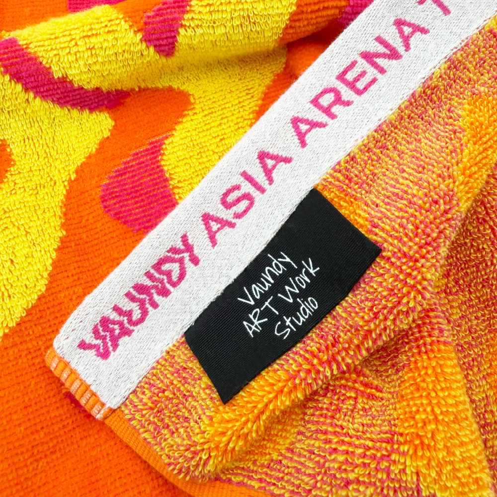 Logo Jacquard Towel "HORO" [Orange]