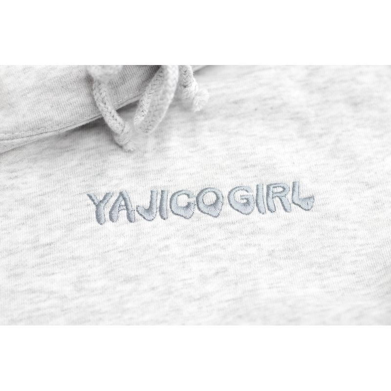 【YAJICO GIRL】刺繍グレーパーカー/NORMAL