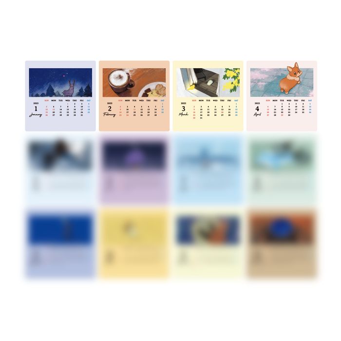 ZENSE 2024 suis デザイン 卓上カレンダー