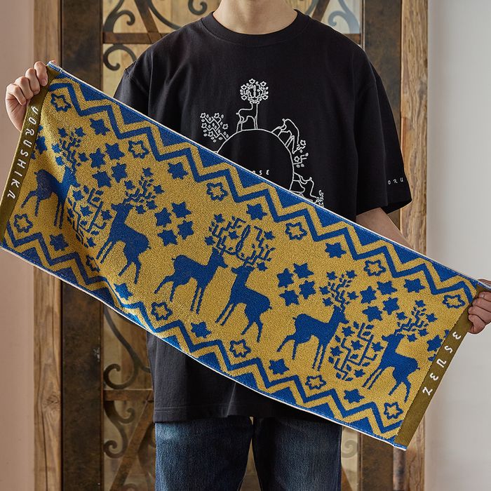 ZENSE 2024 ジャガードタオル 神奈川公演カラー〈ネイビー×ベージュ〉