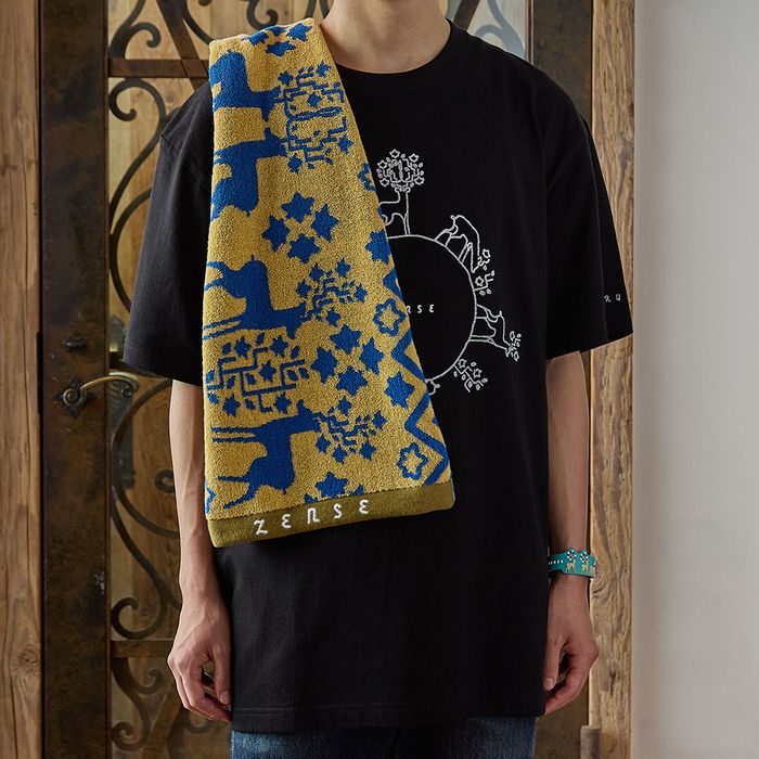 ZENSE 2024 ジャガードタオル 神奈川公演カラー〈ネイビー×ベージュ〉