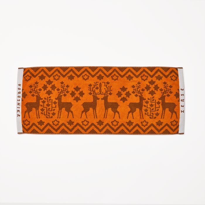 ZENSE 2024 ジャガードタオル 大阪公演カラー〈オレンジ×ブラウン〉