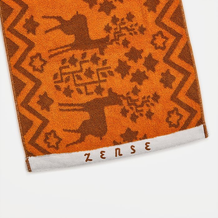 ZENSE 2024 ジャガードタオル 大阪公演カラー〈オレンジ×ブラウン〉