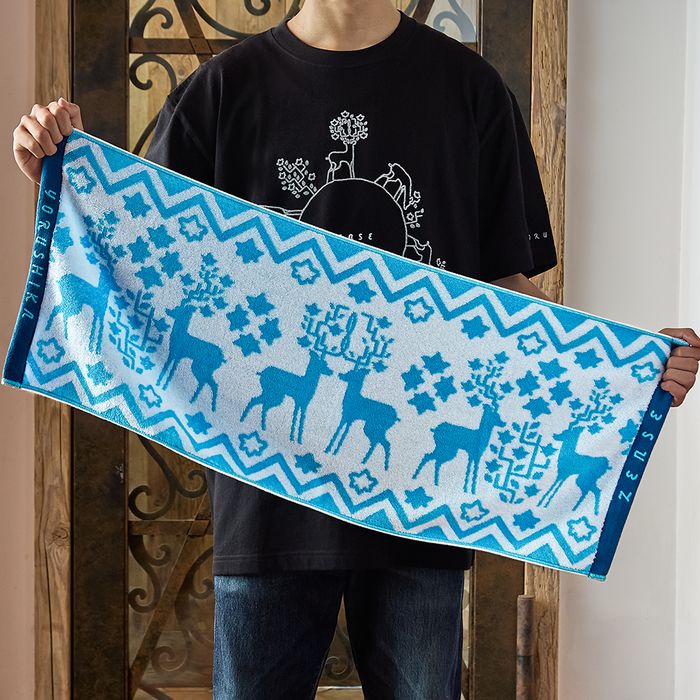 ZENSE 2024 ジャガードタオル 愛知公演カラー〈ホワイト×ブルー〉