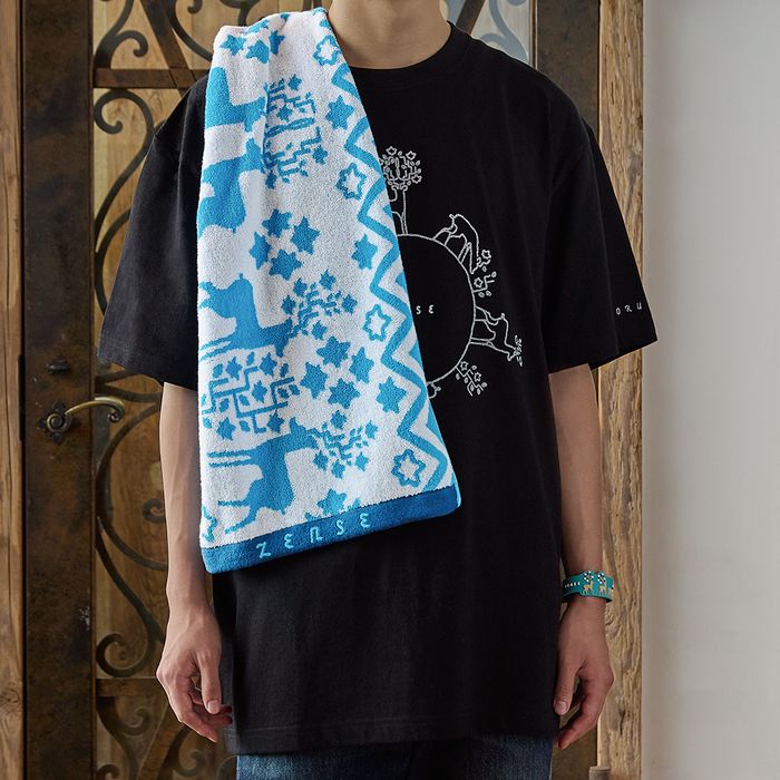 ZENSE 2024 ジャガードタオル 愛知公演カラー〈ホワイト×ブルー〉