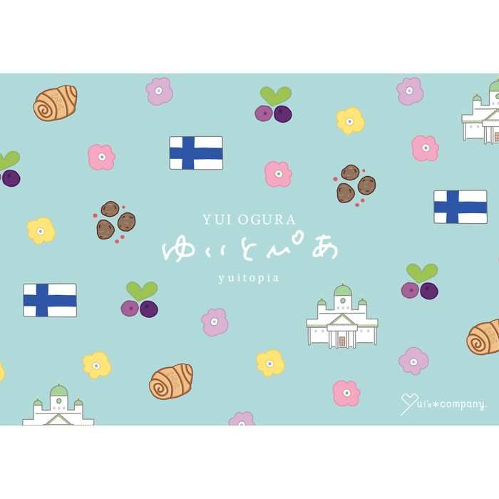 【小倉 唯】ゆいとぴあ 総柄ポーチ(グリーティングカード付き)