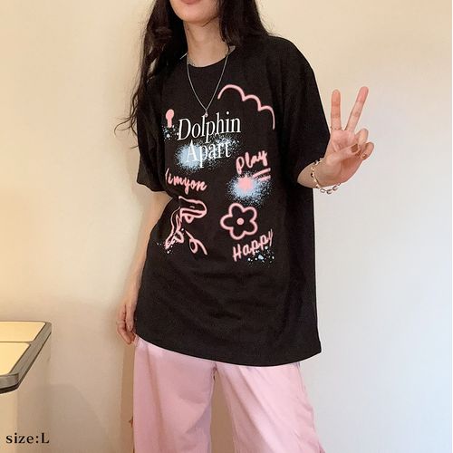 ドルアパTshirt/ブラック