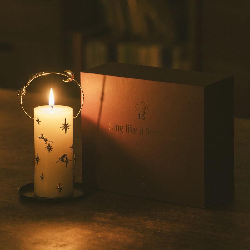 15th “Stray Cat” CANDLE JEWELRY BOX