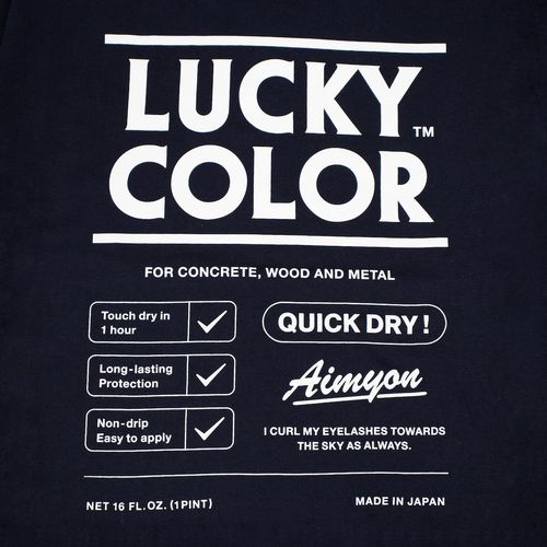 ラッキーカラーを身体中にまとっT/ネイビー