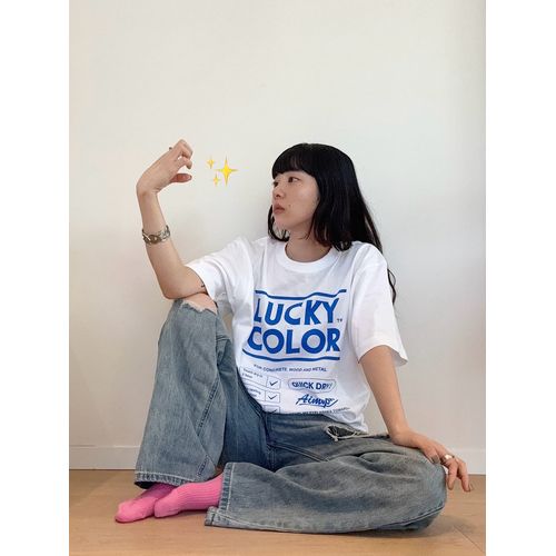 ラッキーカラーを身体中にまとっT/ホワイト