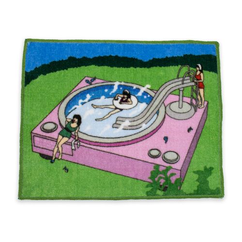 湯船へ落ちるよレコード バスマット