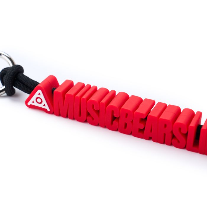 Music bears Life Rubber Keychain