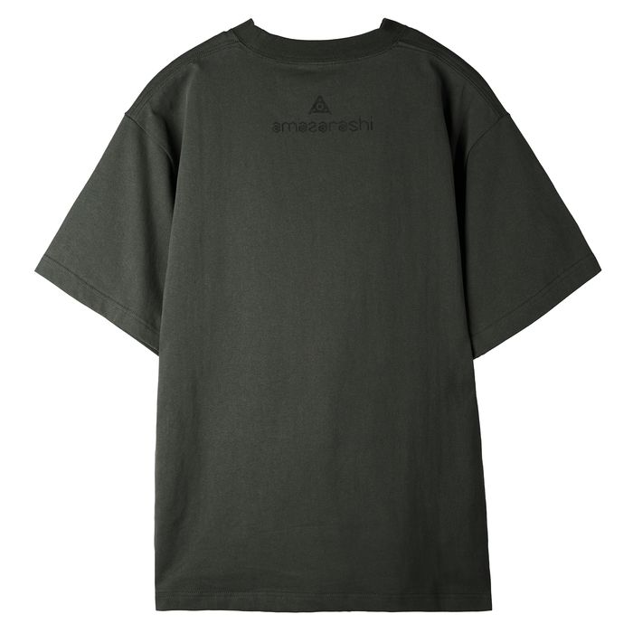 amazarashi Logo Tag T-shirt/Charcoal gray