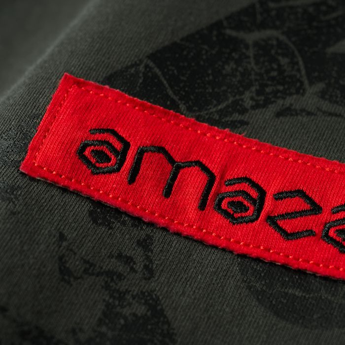 amazarashi Logo Tag T-shirt/Charcoal gray