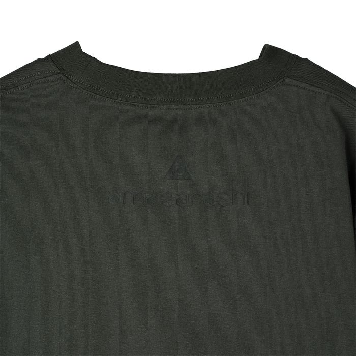 amazarashi Logo Tag T-shirt/Charcoal gray