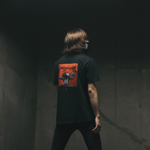 New Logos Order Ver. 1.01 character T-shirt (Black)