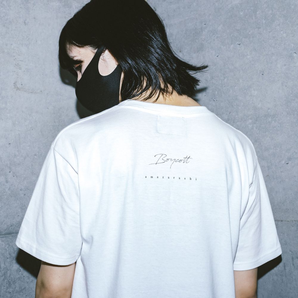 amazarashi BOYCOTT T-shirt /Off White