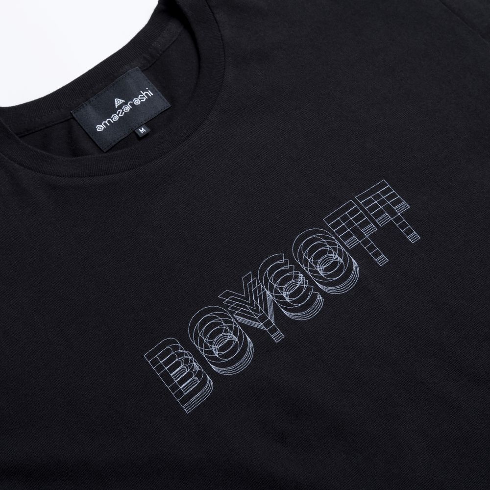amazarashi BOYCOTT T-shirt /Black