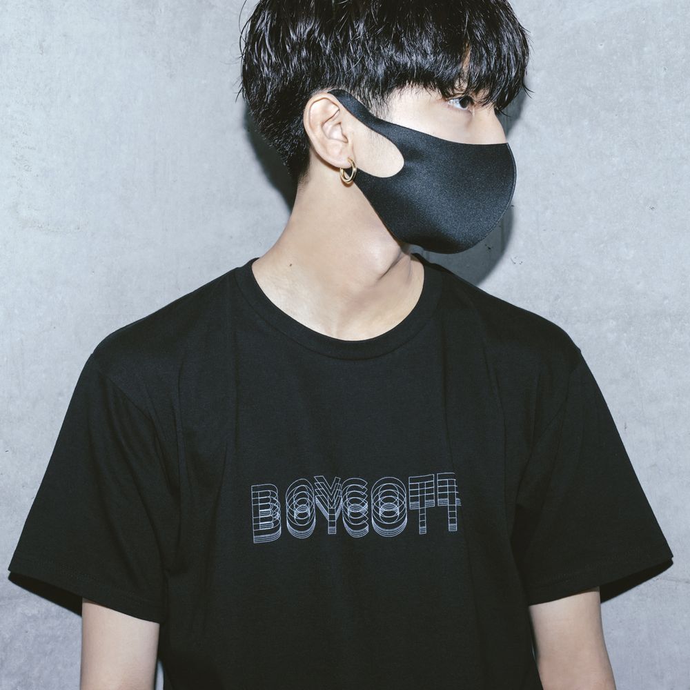 amazarashi BOYCOTT T-shirt /Black
