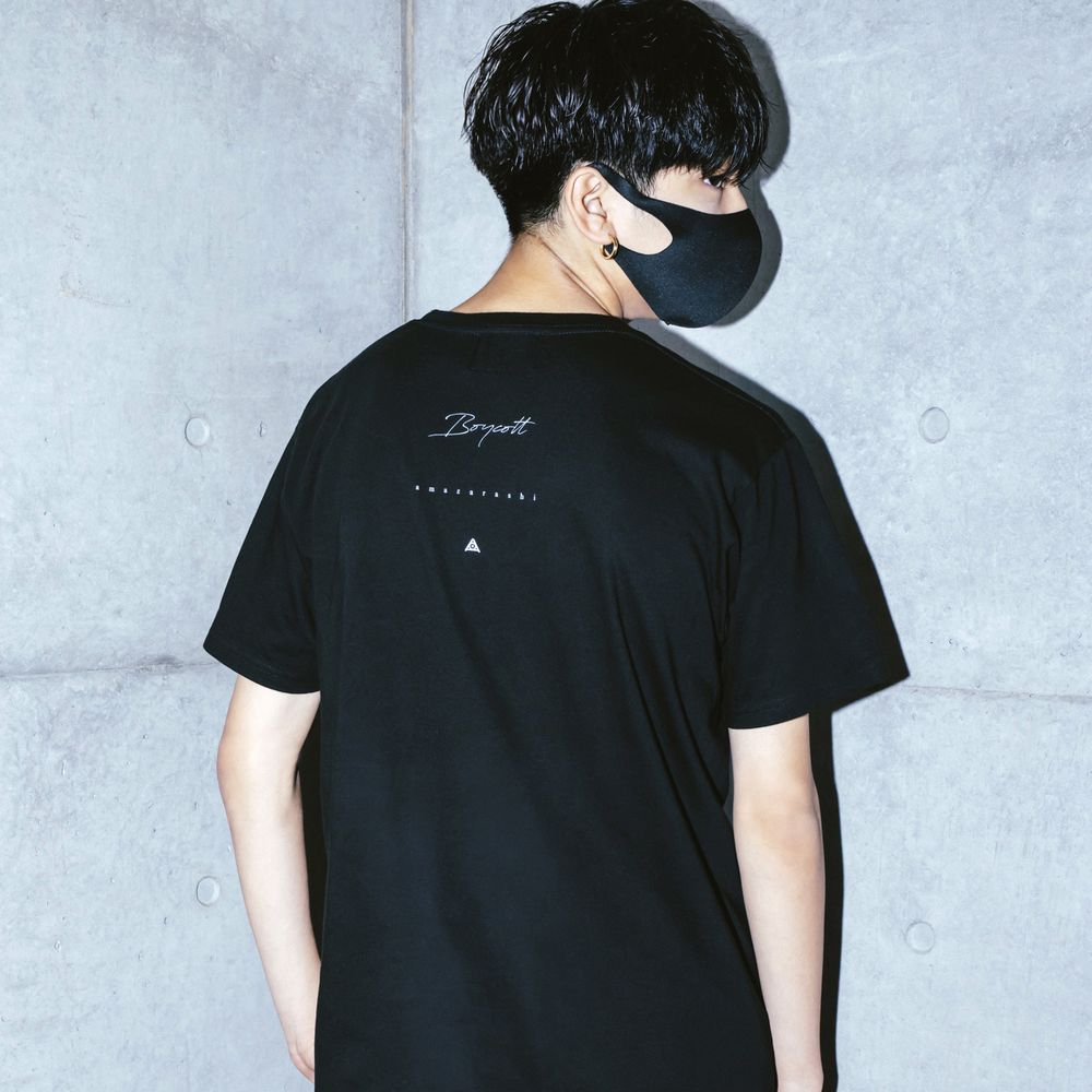 amazarashi BOYCOTT T-shirt /Black