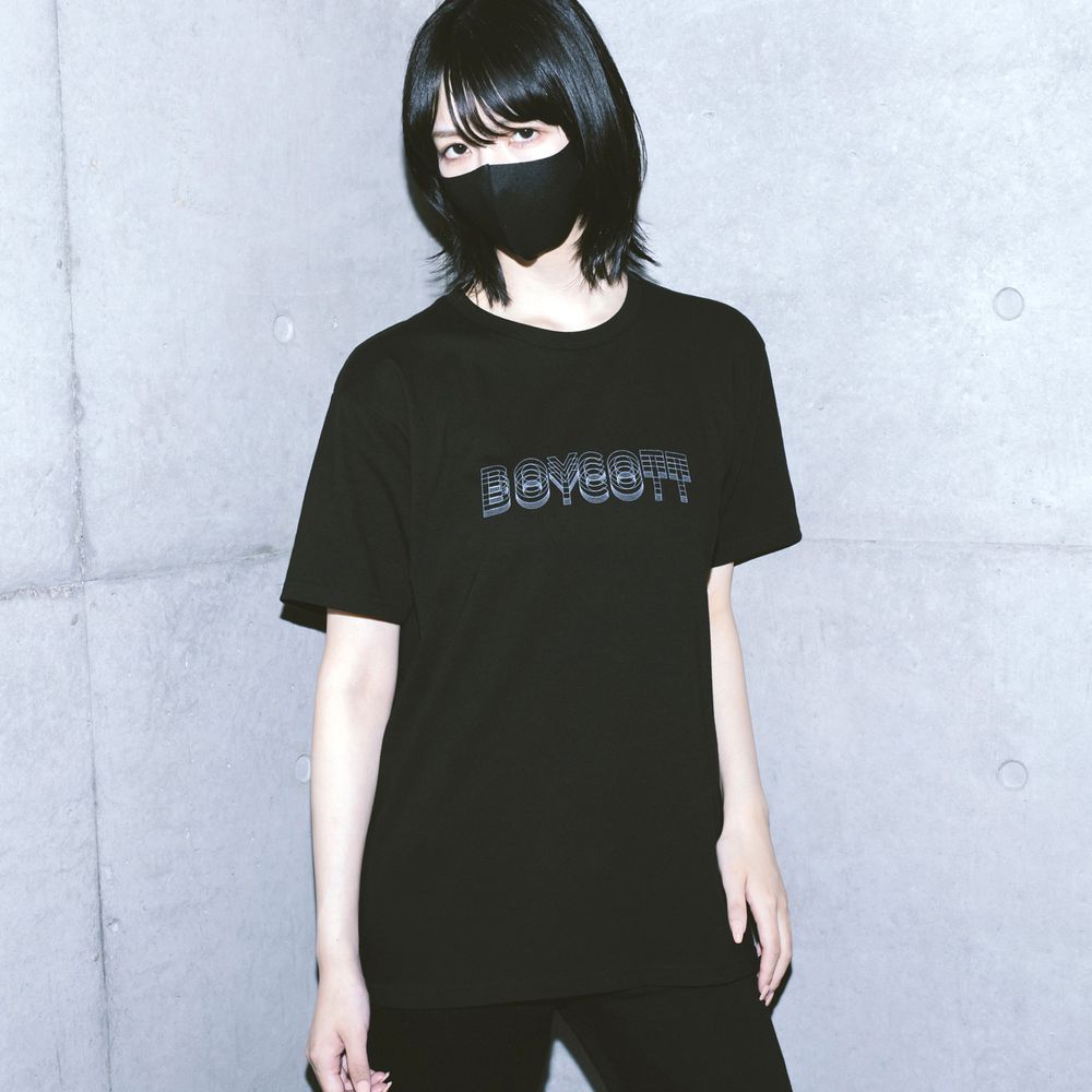 amazarashi BOYCOTT T-shirt /Black