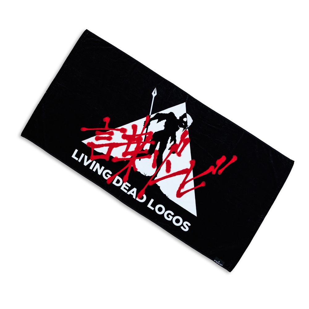 言葉ゾンビ Flag Bath Towel