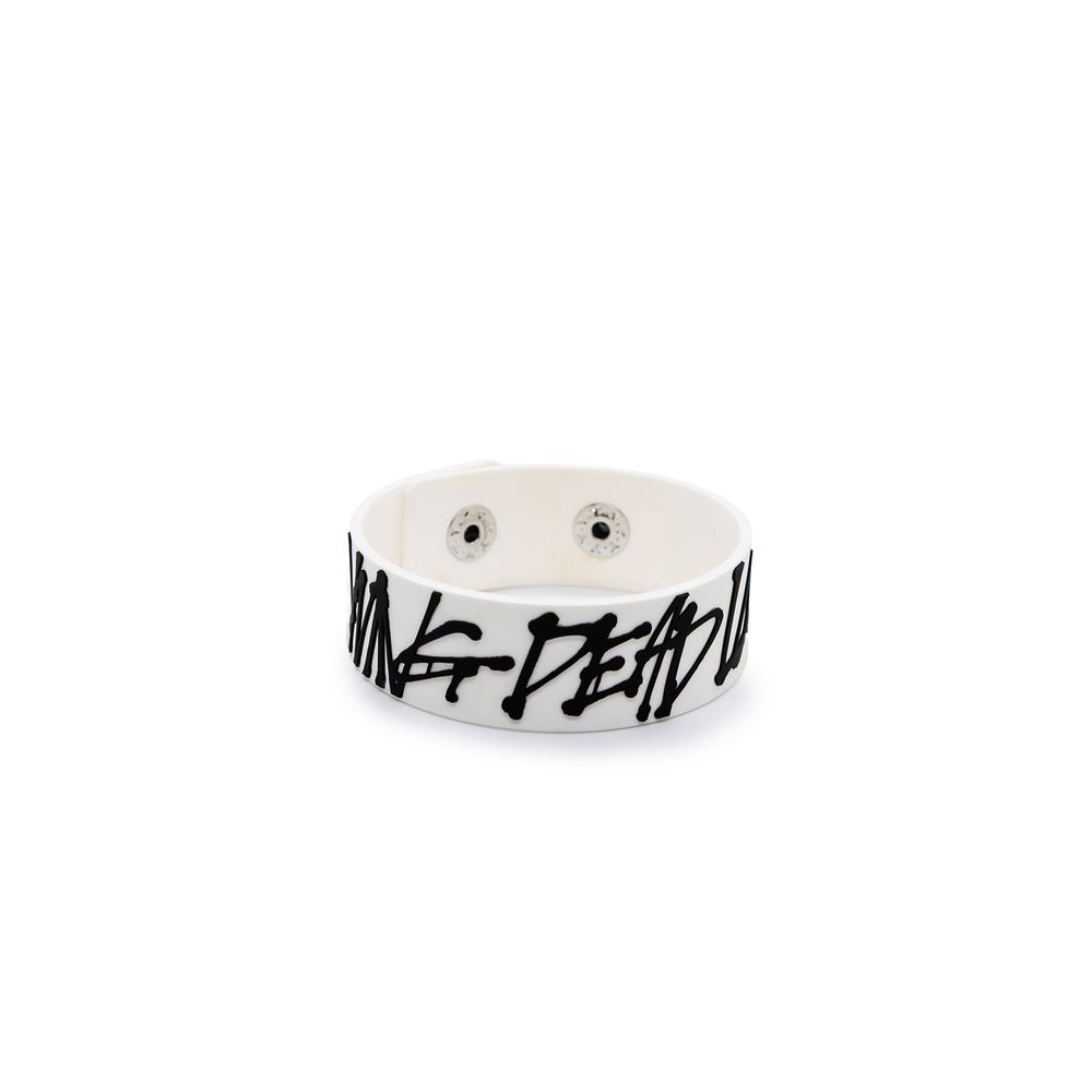 LIVING DEAD LOGOS Rubber Band White