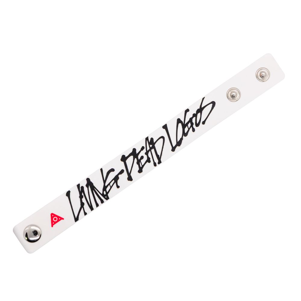 LIVING DEAD LOGOS Rubber Band White