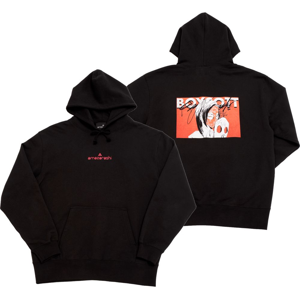amazarashi BOYCOTT End Card Hoodie/Red