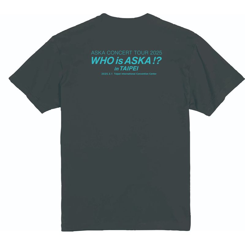 【ASKA】『ASKA CONCERT TOUR 2024≫2025 -Who is ASKA !?-』Tシャツ 台湾Ver./ブラック