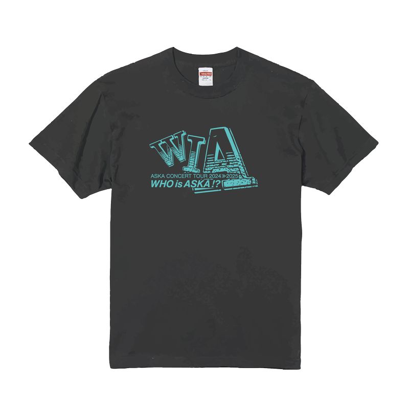 【ASKA】『ASKA CONCERT TOUR 2024≫2025 -Who is ASKA !?-』Tシャツ/ブラック