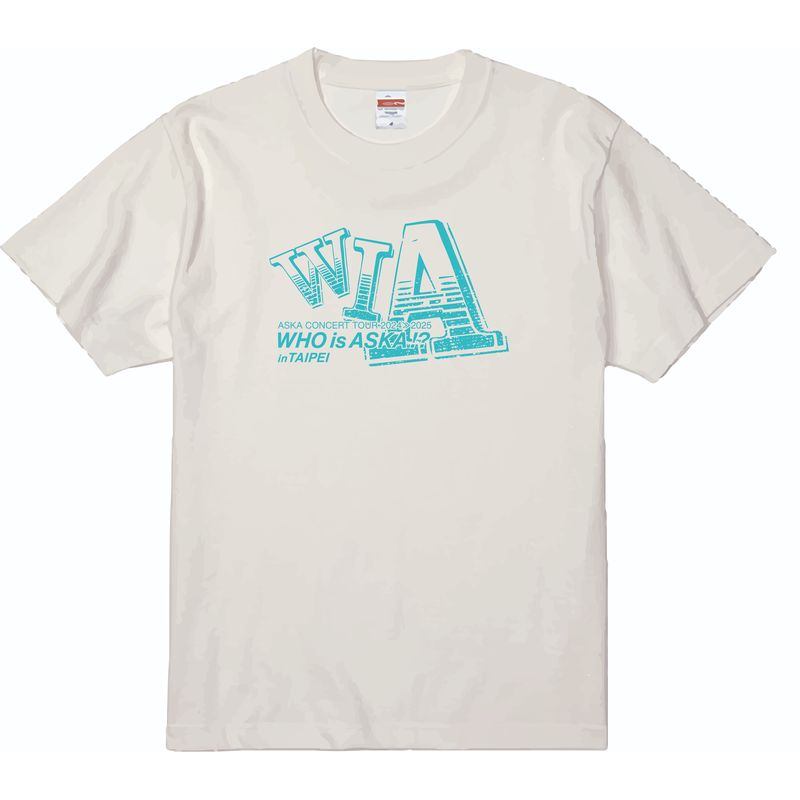 【ASKA】『ASKA CONCERT TOUR 2024≫2025 -Who is ASKA !?-』Tシャツ 台湾Ver./ホワイト