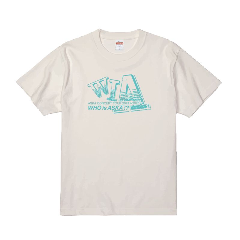 【ASKA】『ASKA CONCERT TOUR 2024≫2025 -Who is ASKA !?-』Tシャツ/ホワイト
