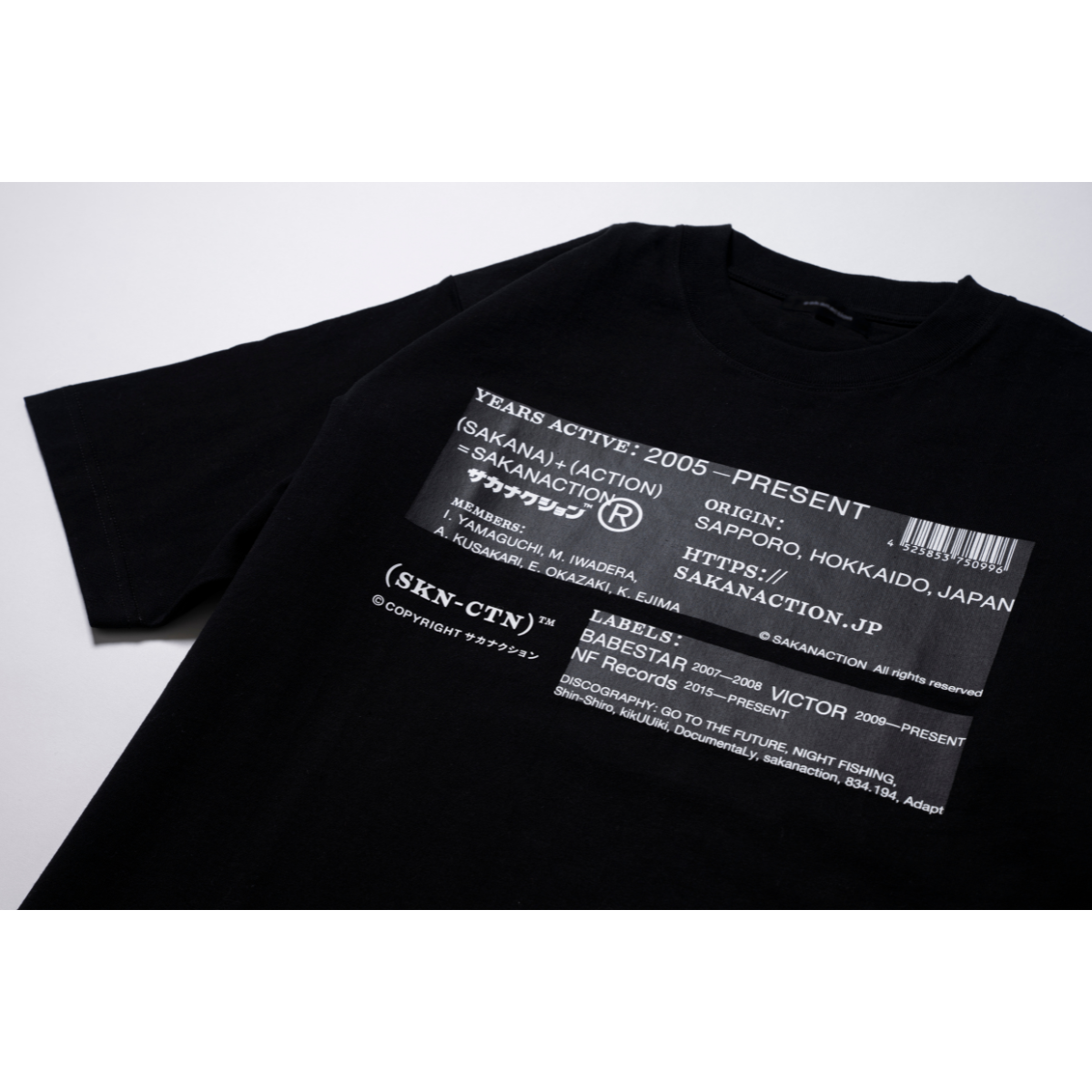 商品詳細ページ | sakanaction ONLINE STORE | (SKN-CTN) TEE WINTER/BLACK