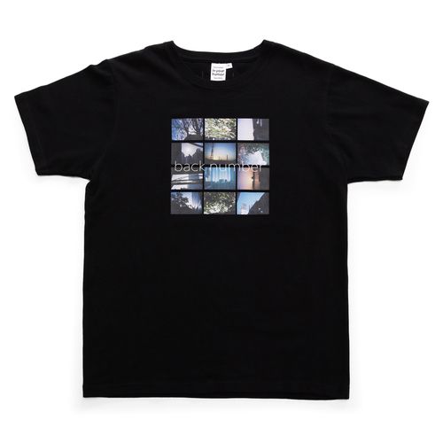 ゴールデンアワー黒いフォトTシャツ