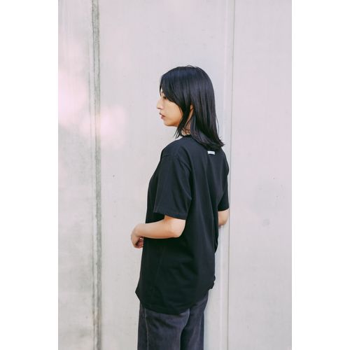 ゴールデンアワー黒いフォトTシャツ