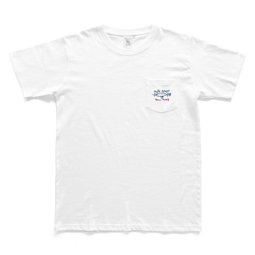 依与吏手描きルアー胸ポケTシャツ