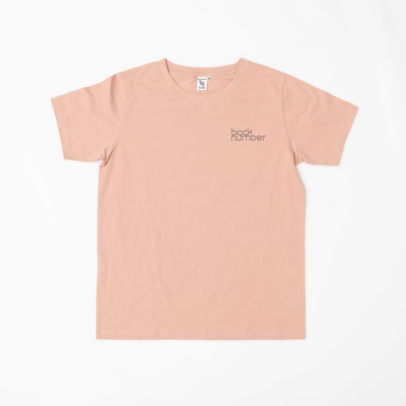 ロゴ刺繍Tシャツ / light pink 