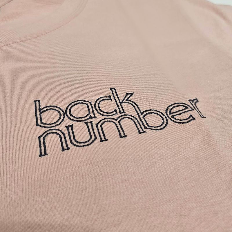 ロゴ刺繍Tシャツ / light pink 