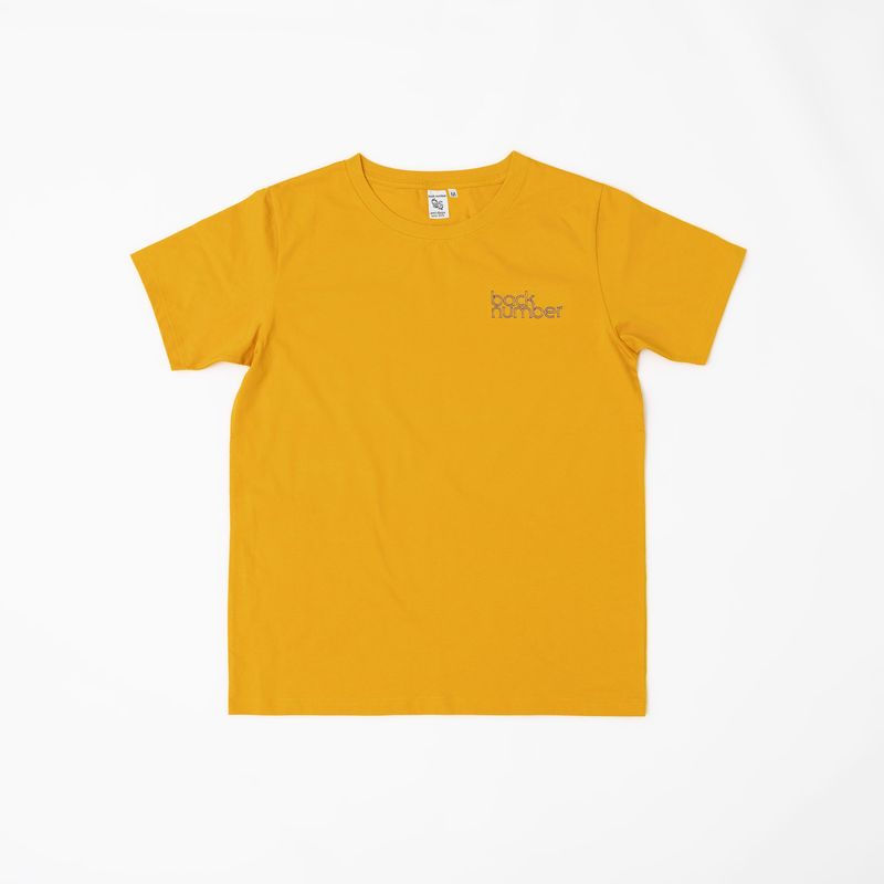 ロゴ刺繍Tシャツ / mustard