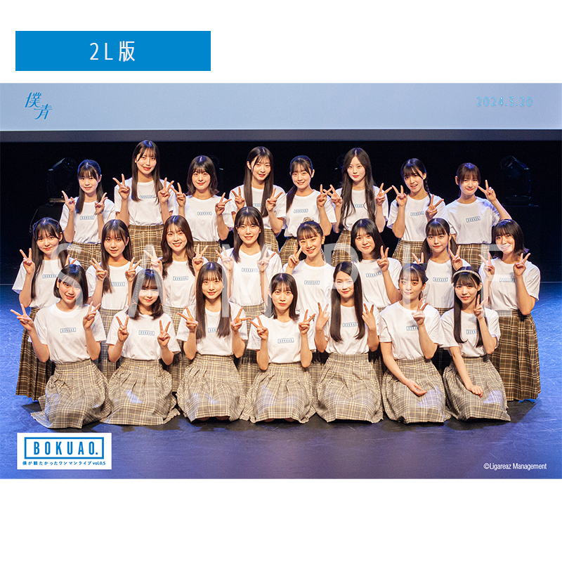 【通常配送】僕が観たかったワンマンライブ vol.0.5【青空組】 撮って出し写真(L判+2L判セット)