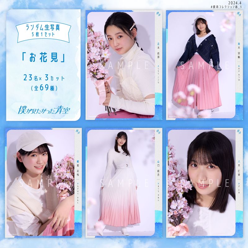 【ネコポス便】4月ランダム生写真(5枚1セット)【お花見】