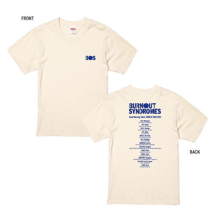 【BURNOUT SYNDROMES】Good Morning [New] World TOUR 2023 Tシャツ/アイボリー